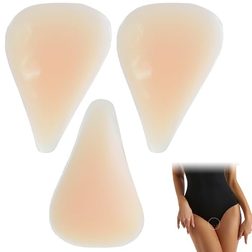 Rbleote 3 Stück Camel Toe Concealer, Wiederverwendbare Cameltoe Einlage, Camel Toe Preventer Pads, für Damen Badeanzug, Strumpfhose, Yogahose, Bikini