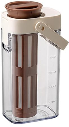 Fenteer Cafetière de brassage à froid, couvercle scellé de pichet à thé 1 l bière de bière de de boisson froide pour boissons fruitières, boisson, lait