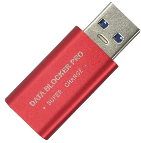 Data Blocker USB C: Adattatore Di Ricarica Sicuro Antifurto Con Custodia In Alluminio Durevole, Trasferimento Di Potenza Stabile | Protezione Portatile Per Dispositivi PC Del Telefono In Luoghi D