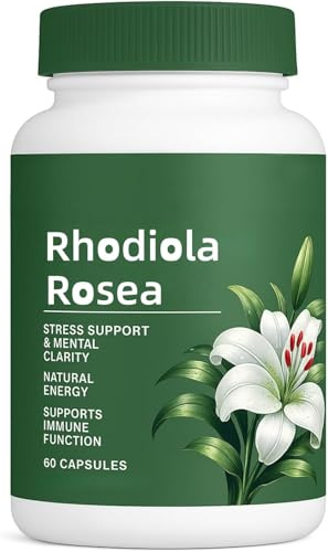 Rhodiola Rosea | Estratto di erbe naturali, favorisce un sonno sano e mantiene l'umore stabile, aiuta ad alleviare lo stress e migliorare la concentrazione, vegetariano, non OGM;