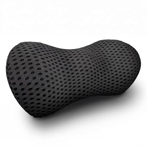 Eulihent Cuscino Lombare Ergonomico in Memory Foam 46x23x11 cm Cuscino di Supporto Lombare Ortopedico Lombare Suport Pllow per Supporto Schiena Auto Sedia Ufficio Letto e Divano Antidolorifico