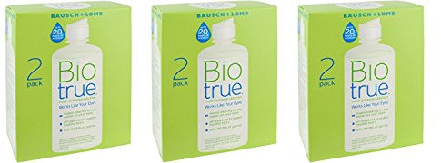 BioTrue Contact Lens Solution NkHsMh for Soft Contact Lenses, Multi-Purpose 10oz, Twin Pack (3 Units)