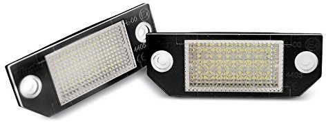 Licens LED-lampor kompatibla med Ford Focus Mk2 Saloon Hatchback 2004 2005 2006 2007 2008 GV-2082 nummerskyltsbelysning registreringsskyltbelysning baklampor