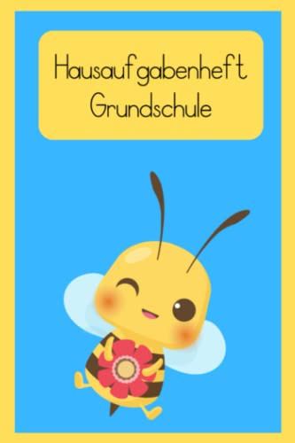 Hausaufgabenheft Grundschule: mit Tagesfarben - ideal für die 1.Klasse | Hausaufgabenhefte für Kinder - BIENE
