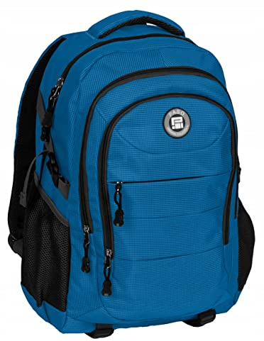 PASO Rucksack wasserdicht für Damen, Herren und Jungen 30 Liter Bequem Ergonomisch Schulrucksack Wanderrucksack (Marineblau)