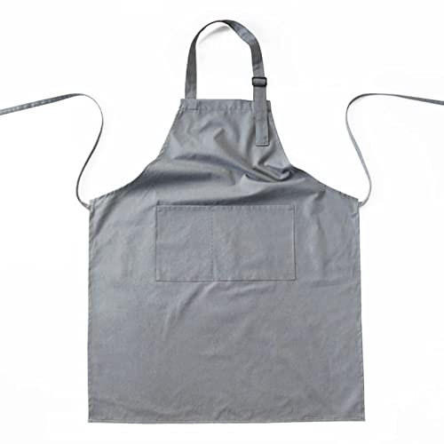 BATTTX Werkzeugschürze for Schreiner, Strapazierfähige Arbeitsschürze, wasserdichte Schürze Aus Gewachstem Segeltuch, Geeignet for Die Küche (Color : Gray, Size : XL)