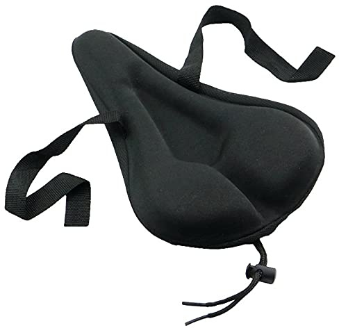 HOUSON Fahrradsattel Überzug, Gel Sattelbezug Fahrrad Gelpolster Fahrradsitz Polster rutschfest Sattelpolster Fahrrad 27cmx18cm