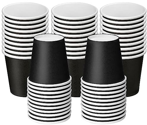 Paquete de 50 tazas pequeñas desechables de papel para enjuague bucal, tazas de papel de baño, tazas de papel para espresso, tazas de papel pequeñas para aperitivos, baño, espresso, perfectos para