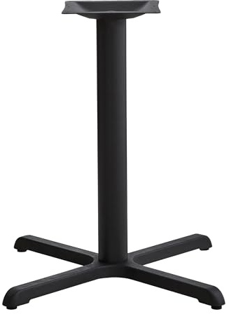 CenPro Commercial 22x22 Table X-Base with 3 Table Height Column for Restaurants, Bars, Banquets