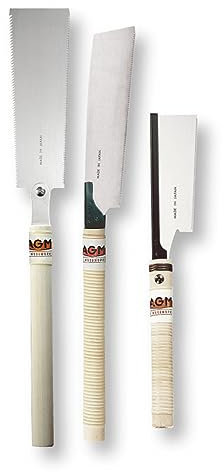 MAGMA Japansägen Set 3-teilig, J-WK220 (Kataba 220mm), J-WD150 (Douzuki 150mm), J-WR240 (Ryoba 240mm), J-SS03