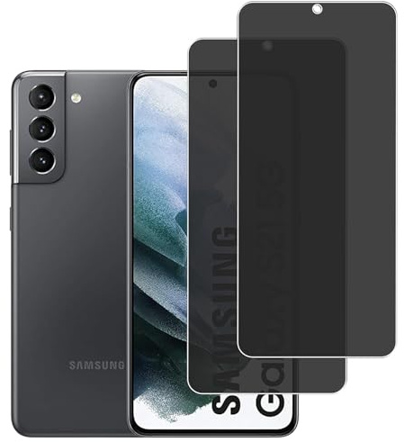 KELOLIN [2 Stück für Samsung Galaxy S21 5G Privatbildschirm für Panzerglas, 9H Härte, Anti-Spy, Anti-Kratzen, Sichtschutz Schutzfolie Kompatibel mit Samsung Galaxy S21 5G