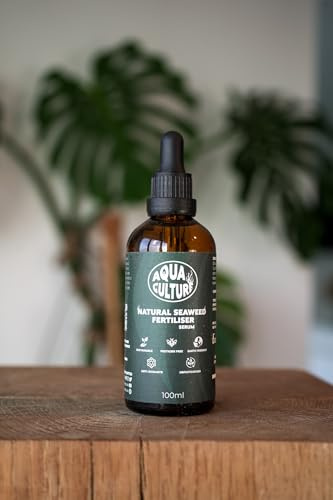 AquaCulture Organic Seaweed Plant Food 100ml | Concentrated Liquid Fertiliser for Houseplants, Vegetables & Garden | Hand-Harvested Cornish Seaweed | 60+ Minerals | Pet Friendly | Carbon Negative