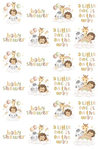 24 Precut Baby Shower Cupcake, Cake, Cookie, Toppers Ready to Use Premium Wafer Card.