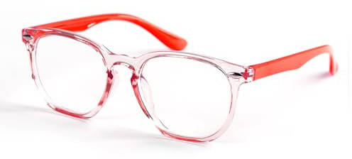 Blue Light Blocking Glasses for Kids Children's Gaming Computer Glasses Anti Headache Glasses Anti Eyes Strain Glasses Lightweight Eyeglasses TV Anti UV Glare Glasses with Blue Light Filter (Red)