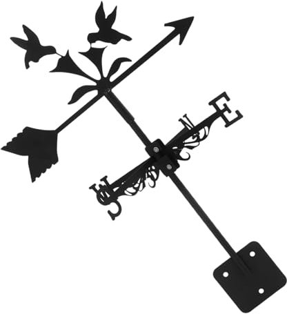 ibasenice Girouette Rétro Ornement De Jardin Indicateur De Direction Vent pour Extérieur Outil De Mesure Vent Décoratif avec Deux