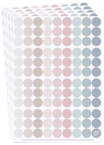 dot on Klebepunkte nordic 20 mm | 535 Sticker | perfekt als Ergänzung für alle dot on Kalender | Aufkleber Klebepunkte dots Planen Organisation Motivation Dekoration (5)