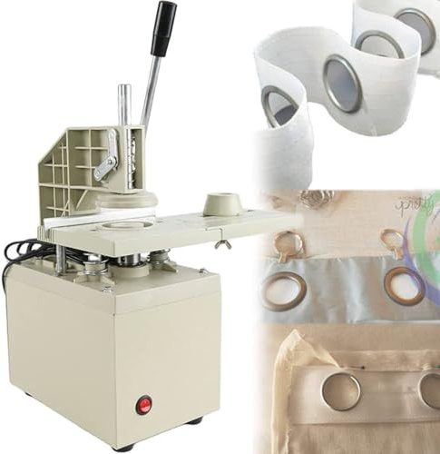 PLSZLL Ösenstanzmaschine für Vorhänge, Ösen-/Ösenlochstanzmaschine, elektrische Lochstanzpresse für Vorhänge, 48 mm/53 mm
