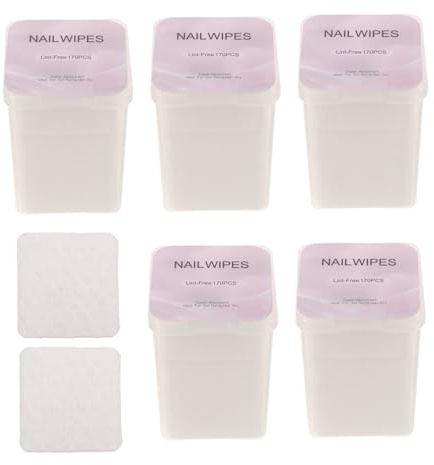 Gatuida Nagelreiniger Pads Aus Baumwolle Gel-nagellackentferner-blätter Fusselfreie Reinigungspads Für Nailart Schachteln Zum Entfernen Von Nagellack
