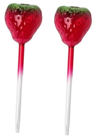 Toyvian 2pièces Lot de Globes Arrosage Verre pour Plantes Système Automatique à Goutte à Goutte avec Piquet Intégré pour Intérieur Et Extérieur