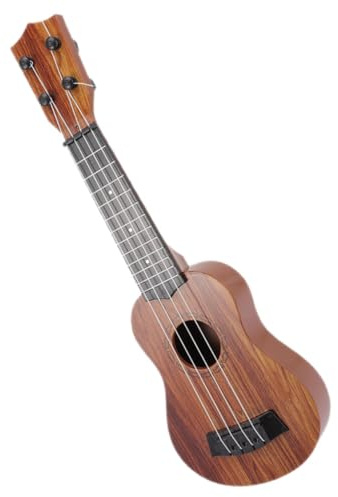 Mini Ukulélé Jouet en Bois 35cm pour Garçon et Filles | Guitare Imitation Couleur Naturelle, Design Réaliste, Jouet Musical Éducatif Garçon Fille, Facile à Transporter