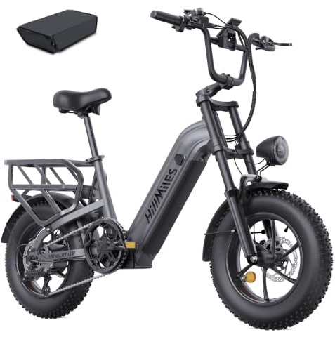 HillMiles Vélo Électrique Adulte, Autonomie120/250km,1968Wh,Charge150 kg | Fourche Suspendue à Double Té, Double Frein Hydraulique à Disque,Ebike Avec 1/ 2 Batteries ,7 Vitesses,Pneus Larges16*4
