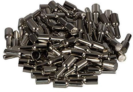 Gedotec Tablarträger Fachbodenträger Saphir | Bohr-Ø 3 mm | Regal-Bodenträger für Holzböden | Regal-Halterung zum Einstecken | Regalträger Stahl verzinkt | 100 Stück - Regal-Stifte für Holztablare