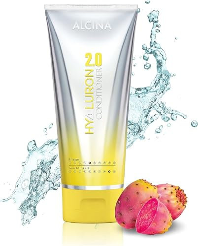 ALCINA Hyaluron 2.0 Spülung | 1 x 200 ml | Conditioner für trockenes Haar | Spendet Feuchtigkeit & glättet | Hitzeschutz bis 230°C | Mit Hyaluronsäure & Kaktusfeigenextrakt