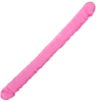 Doppio Dildo Doppio Dong Realistico Dick, penetrazione anale, Sex Toys per le donne(Rosa)