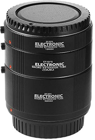 FOTGA Macro intermédiaires AF Auto Concentrer Automatique 13mm + 20mm + 36mm d'extension Tube Set pour Kenko Canon EF EF-S Montage de l'objectif 5DII III IV 7D II 1300D 1200D 1100D 750D 700D 80D 70D