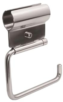 tecuro Toilettenpapierhalter für Stütz- und Haltegriffe Ø 32 mm – Polierter Edelstahl, rostfrei, barrierefrei