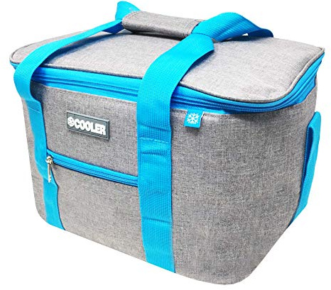 ToCi Kühltasche 14 Liter + 6 Kühlpacks – Isolierte Thermotasche für Picknick, Camping, Wandern & Grillen - Lunchbag mit wasserfestem Gewebe - Kompakte Picknicktasche