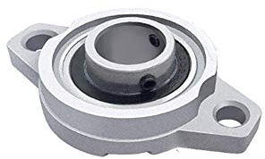 Cuscinetti a flangia in lega di zinco Cuscinetti autoallineanti del blocchetto di cuscino per macchinari KFL Series Conveyor Systems KFL001 (12 MM) 1PCS