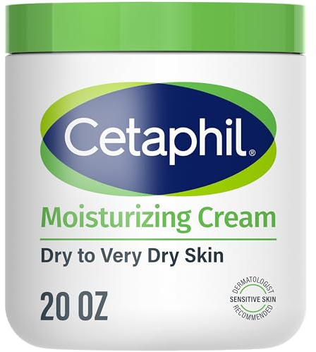 Cetaphil Face & Body Moisturizer, Hydrating Moisturizing Cream for Dry to Very Dry, Sensitive Skin, NEW 20 oz, Fragrance Free, Non-Comedogenic, Non-Greasy (Packaging May Vary)
