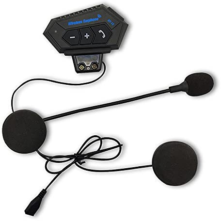 Letetexi Casque Bluetooth Casques Moto BT Haut-parleurs Soutien Mains Libres Appelant Ecouteurs Fonction de Réduction pour Moto