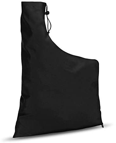 Borsa Soffiatore Foglie 60x44cm Nero Borsa Sottovuoto Soffiatore di Foglie Oxford Impermeabile Sacco Soffiatori Aspirafoglie Borsa Conservazione Regolabile con Cerniera per Giardino Cortile