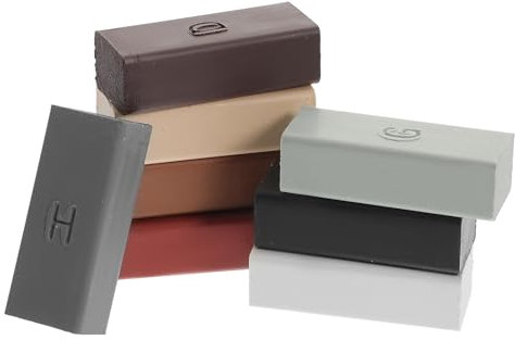 Angoily 1 Set Bodenreparaturwachs, Möbelreparatur-Füllstäbchen, Holzbodenkratzer-Reparaturset, schnell trocknendes Reparatur-Set für Löcher, Boden, Laminat, Tische
