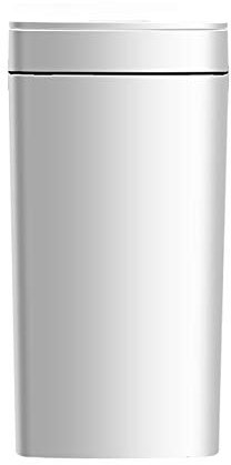 Poubelle Cuisine La poubelle automatique intelligente de la salle de bain peut être une poubelle imperméable ménagère inductive 8 litres de poubelle simple avec couvercle, rectangulaire (noir / blanc)