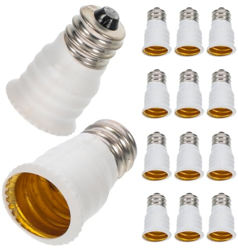 OSALADI E12 Bis E14 Glühbirnenadapter Sockelkonverter 15 Stück Für Innenbeleuchtung Kronleuchter Lampenfassung Austauschbar Und