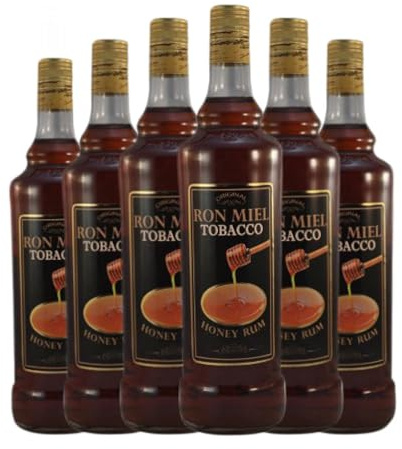 Ron Antonio Nadal Tunel Miel Botella Misil 1 L (Caja de 6 Botella Misil de 1 L)