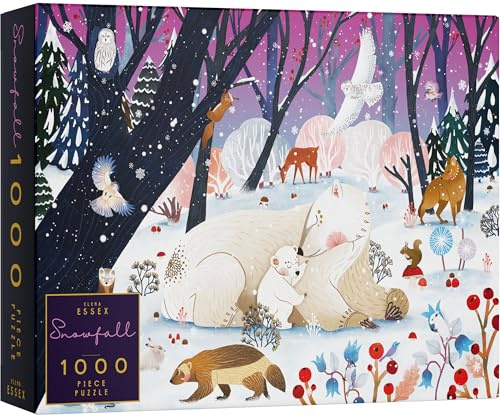 Elena Essex Puzzle Weihnachten - Schneefall, Weihnachtspuzzle 1000 Teile, Puzzle 1000 Teile, Puzzlegröße 70 x 50 cm