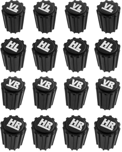 ECSiNG 4 Set/16 Pezzi Marcatori Per Tappi Valvola Pneumatici Auto Marcatori Per Valvole Pneumatici Auto Marcatori Per Cerchi In Plastica Antiruggine Marcatori Per Pneumatici Auto