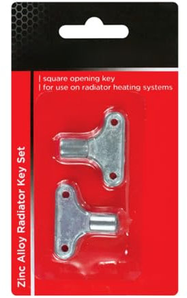 SOTL® Winged Alloy Radiator Bleed Keys Heavy-Duty Universal Fit for Radiators Durable & Easy to Use Pack of 2
