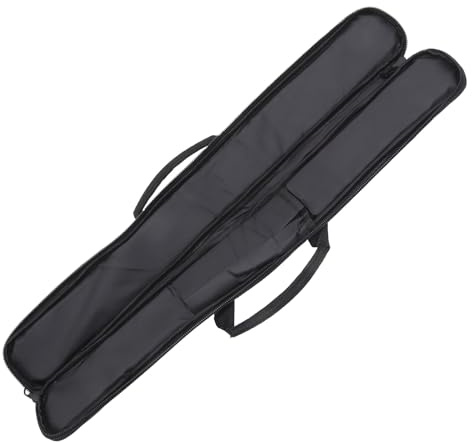 JOINPAYA Tragbare Flötentasche für Flöte Schutztasche für Bambusflöte aus Oxford Gewebe Schwarz mit Innennetz für Aufbewahrung und Schutz Zufällige Farbe