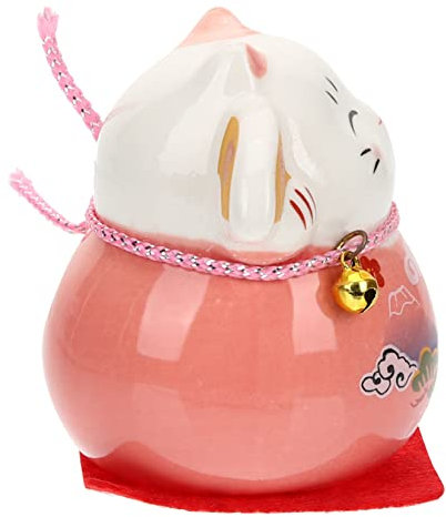 Garneck Keramik Figur Glückskatze Und Traditionelle Japanische Figur Dekoration Tisch Ornament Für Zuhause Und Büro Glatte Oberfläche Vielseitig Einsetzbar