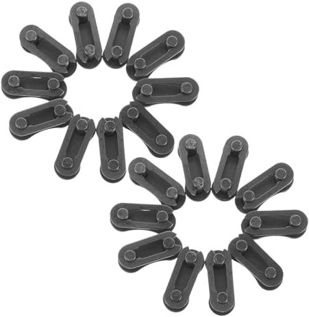 Gatuida 20pcs Rust-Free Bicycle Chain Link Connectors Steel Cycling Chain Repair Tools for Bike Maintenance Easy to Install Split Links for Cycling Accessories