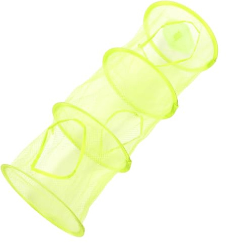 Healifty Organizzatore Portaoggetti Sospeso in Rete 3 Scomparti Pieghevole Verde, Contenitore Porta Giocattoli e Vestiti Per Cameretta Bambini e Viaggi