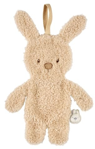 Nattou Schnuffeltuch Kaninchen, Mit Schnullerhalter, 100% Polyester, Teddy, Beige