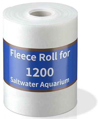 Baquler Replacement Fleece Roll Compatible with Red Reef 1200 Filter System – 6.7 Inch High, 115 ft Long Automated Filter Media for Superior Coral & Saltwater Tank Filtration
