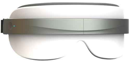 CIYODO Masajeador de Ojos USB Compresa Caliente Aparato de Masaje Ocular con Conexión Inalámbrica Color Plata y Verde Instrumento para Cuidado Ojos y Alivio de Tensión