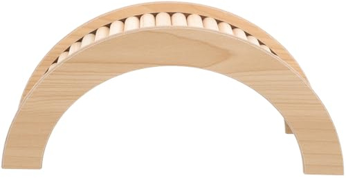 YARNOW Pont en Bois Naturel pour Hamster et Cochons D’Inde Rampe D’Escalade Moyenne Taille Sécurisé pour Petits Rongeurs Aire de Jeu Polyvalente pour Cage